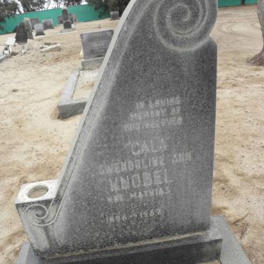 KNOBEL Gwendoline Ann nee MATHIAS 1896-1967