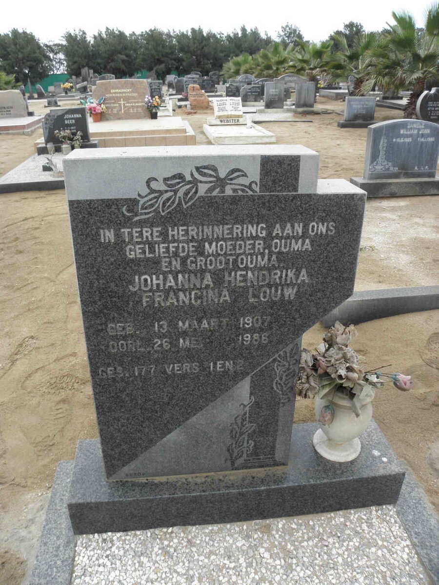 LOUW Johanna Hendrika Francina 1907-1986