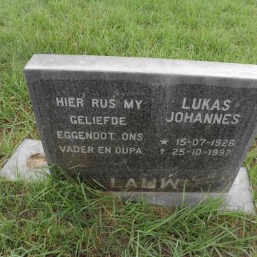 LAUW Lukas Johannes 1926-1992