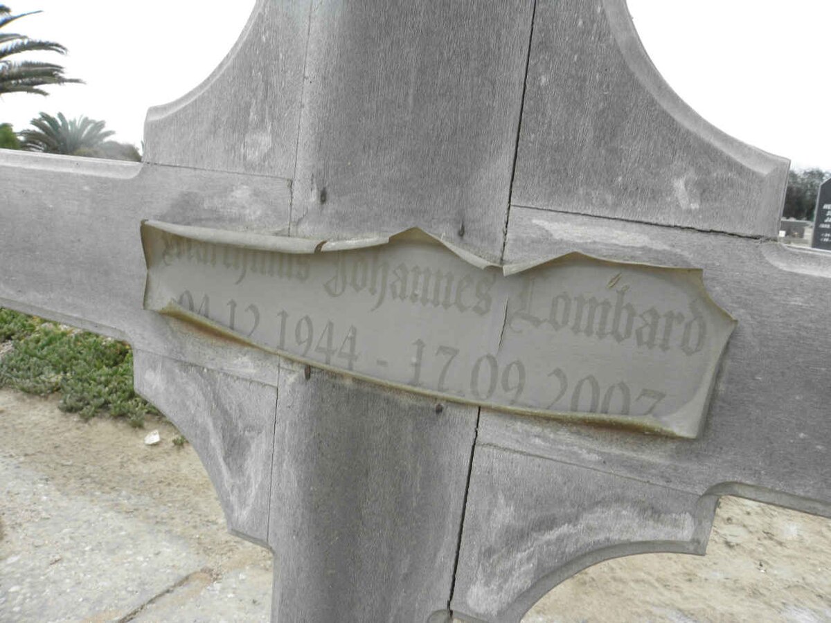 LOMBARD Marthinus Johannes 1944-2007