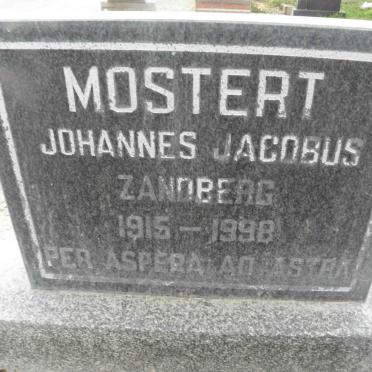MOSTERT Johannes Jacobus Zandberg 1915-1998