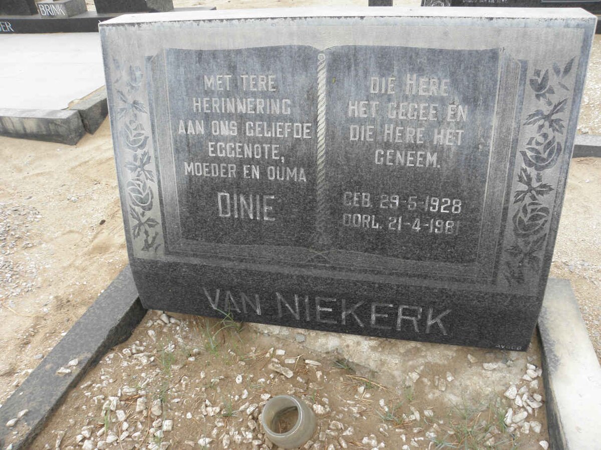 NIEKERK Dinie, van 1928-1981