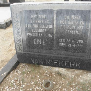 NIEKERK Dinie, van 1928-1981