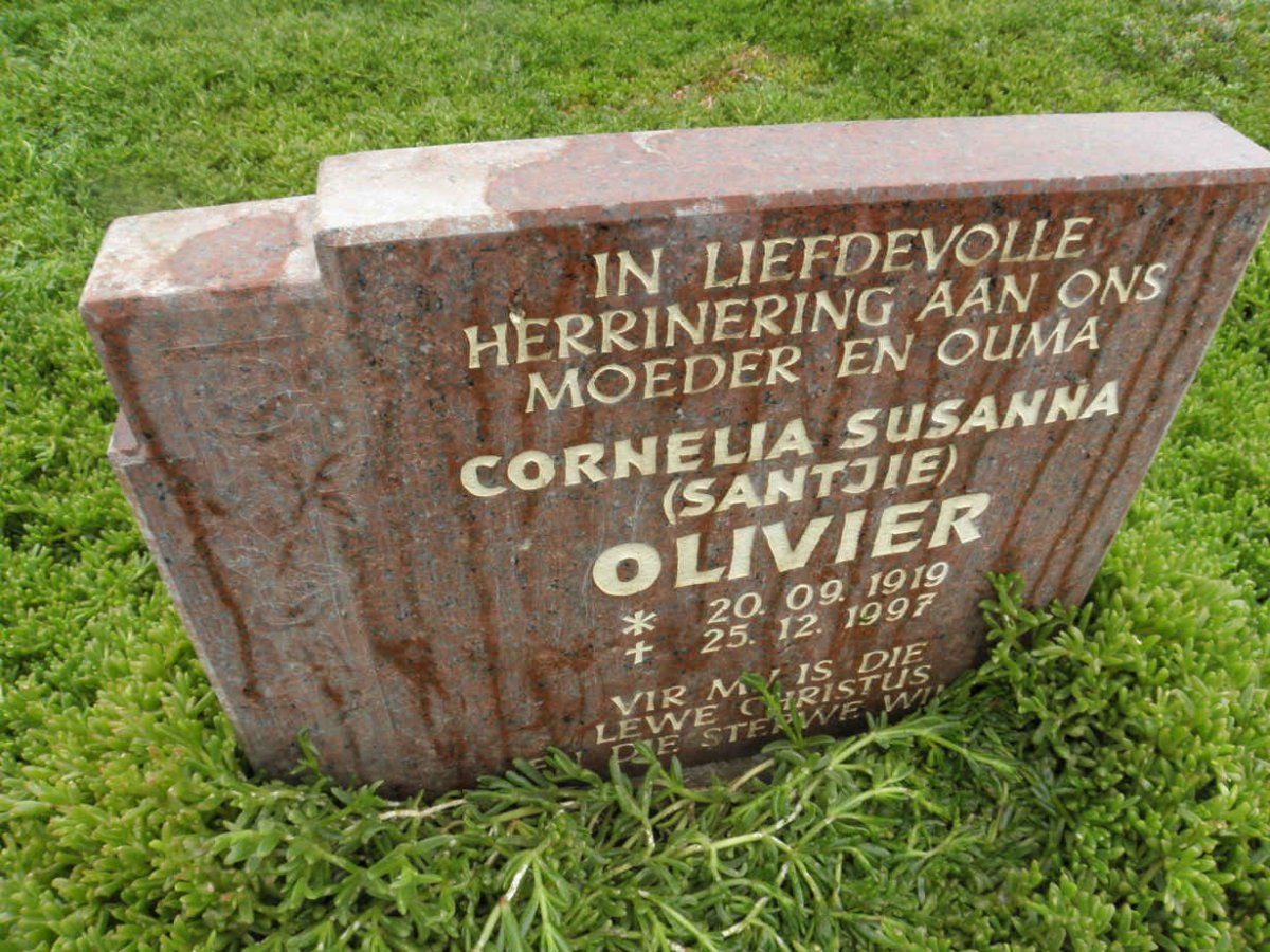 OLIVIER Cornelia Susanna 1919-1997