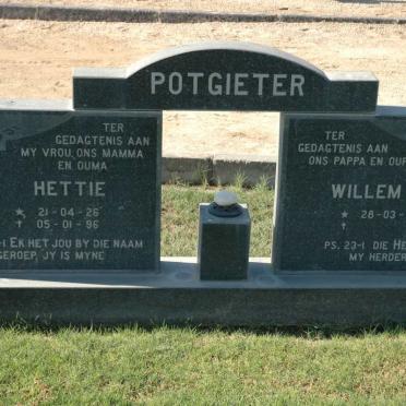POTGIETER Willem 1917- &amp; Hettie 1926-1996