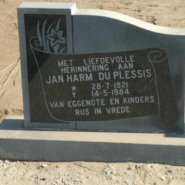 PLESSIS Jan Harm, du 1921-1984