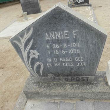 POST Annie F., v.d. 1911-1976