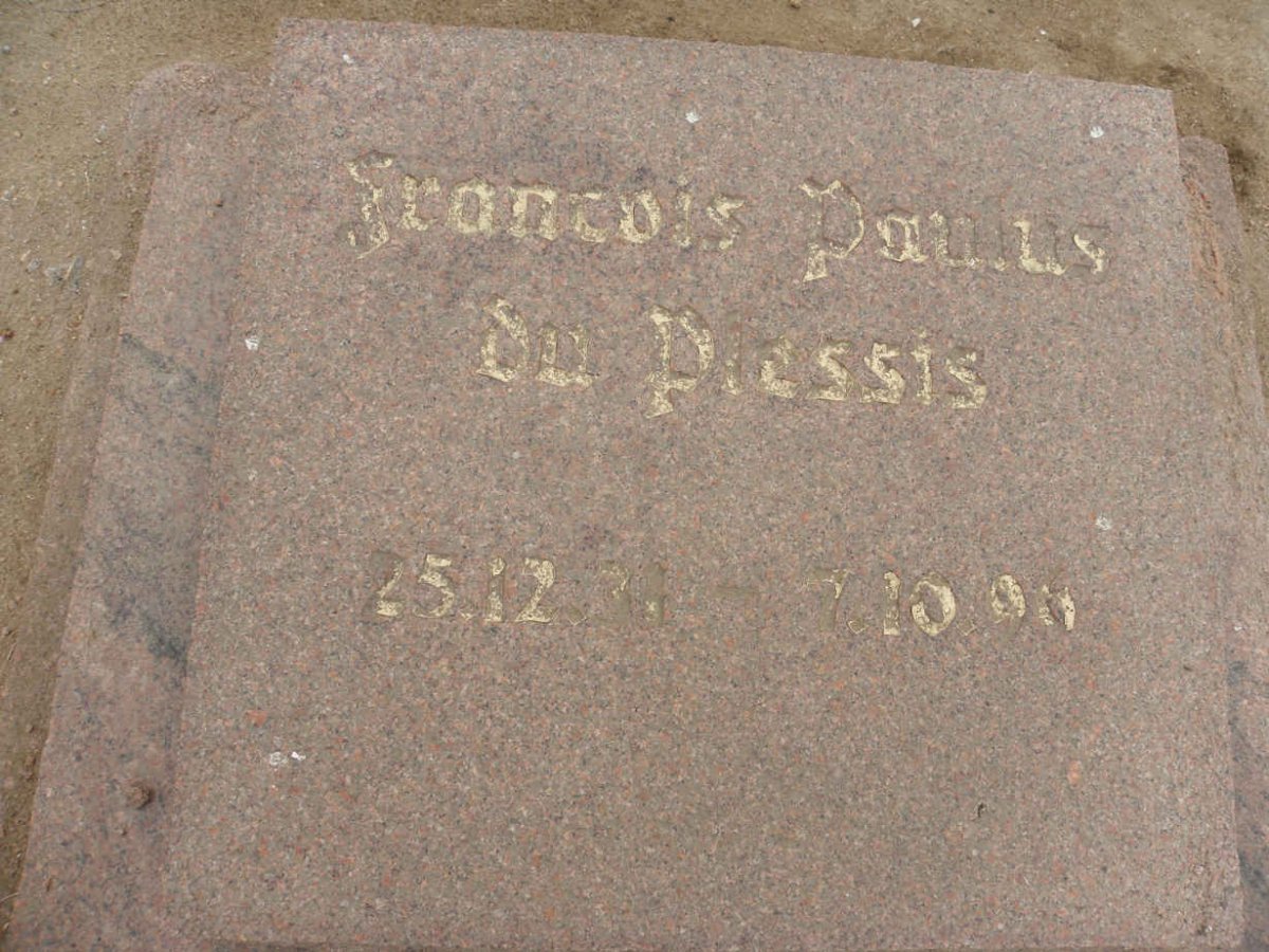 PLESSIS Francois Paulus, du 1931-1996