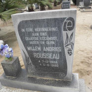 ROUSSEAU Willem Andries 1924-1980