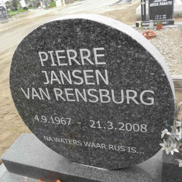 RENSBURG Pierre, Jansen van 1967-2008