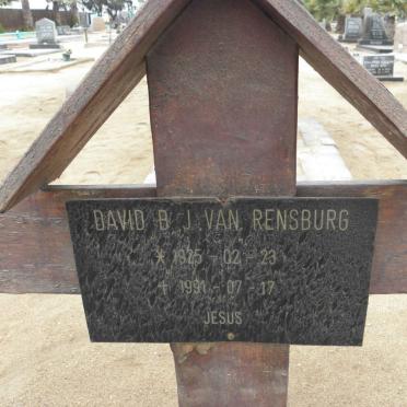 RENSBURG David B.J., van 1925-1991