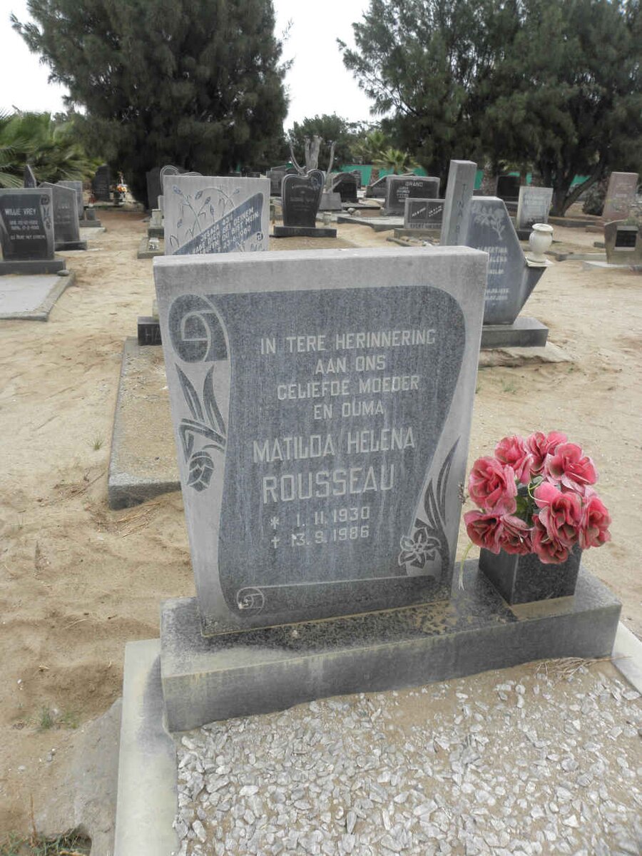 ROUSSEAU Matilda Helena 1930-1986