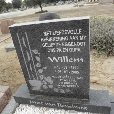 RENSBURG Willem, Janse van 1930-2005