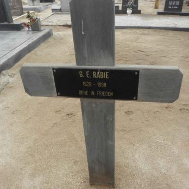 RABIE G.E. 1920-1998