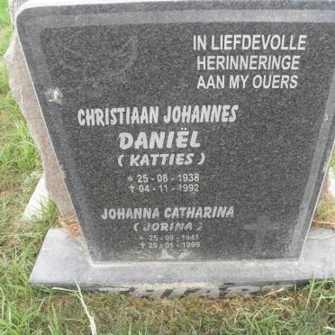 THIART Christiaan Johannes Daniel 1938-1992 &amp; Johanna Catharina 1941-1999