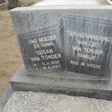 TONDER Susan, van 1930-1987