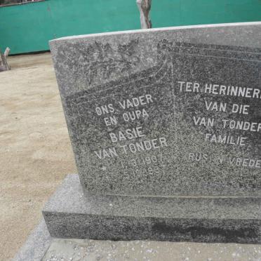 TONDER Basie, van 1907-1987