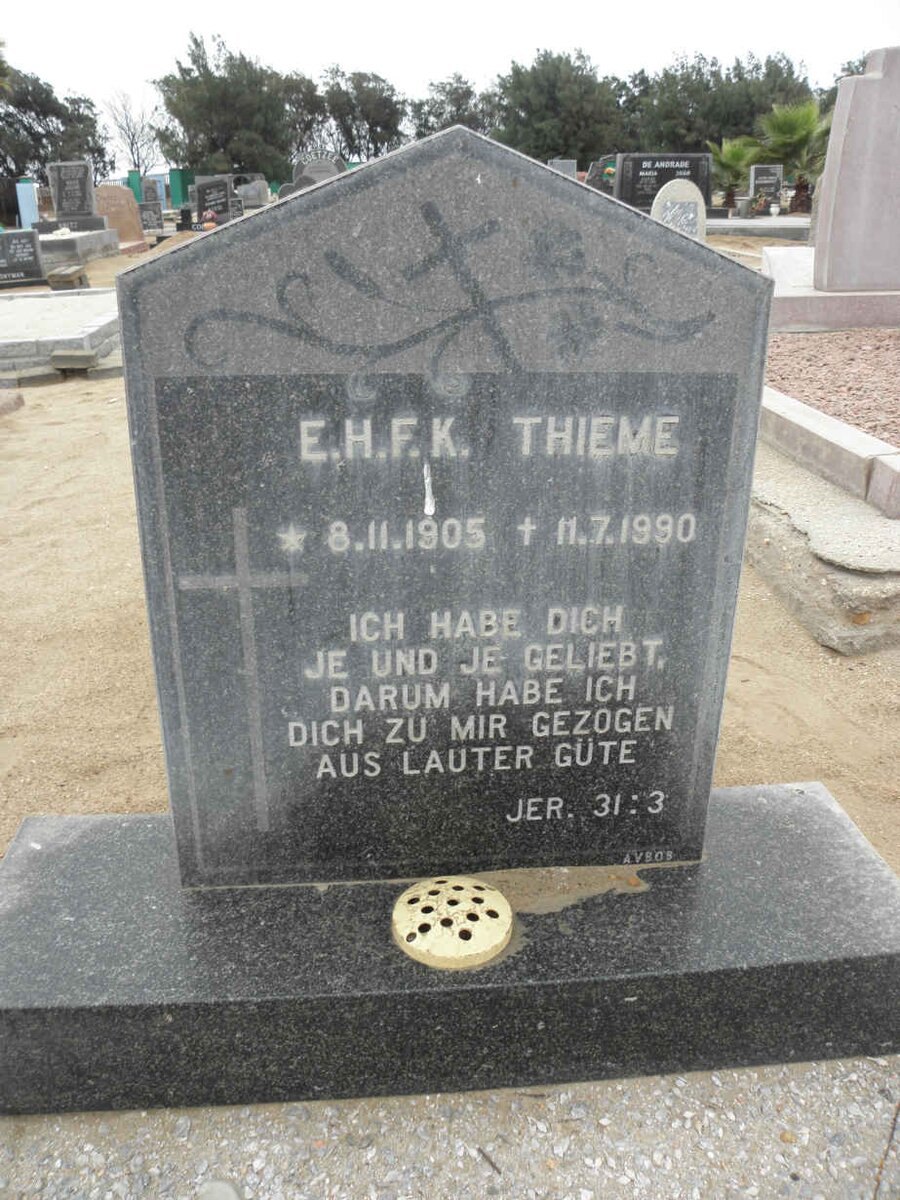 THIEME E.H.F.K. 1905-1990