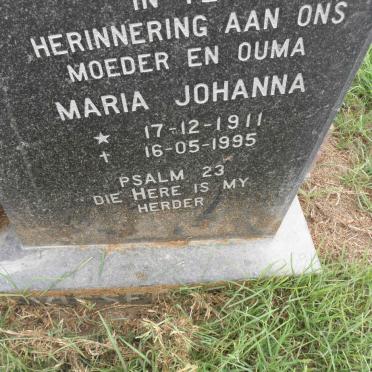 ? Maria Johanna 1911-1995
