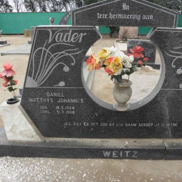 WEITZ Daniel Matthys Johannes 1924-1988