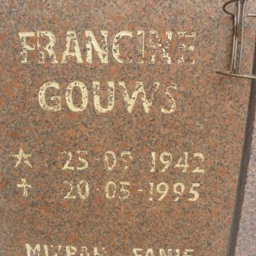GOUWS Francis 1942-1995