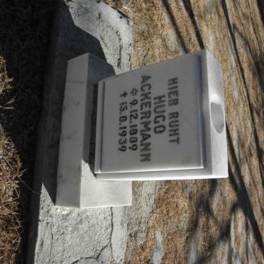 ACKERMANN Hugo 1889-1939