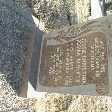 ALBERTS Jessie Christina Regina 1921-1996