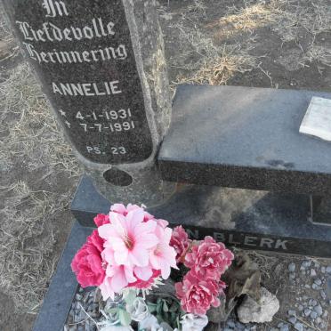 BLERK Annelie, van 1931-1991