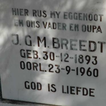 BREEDT J.G.M. 1893-1960