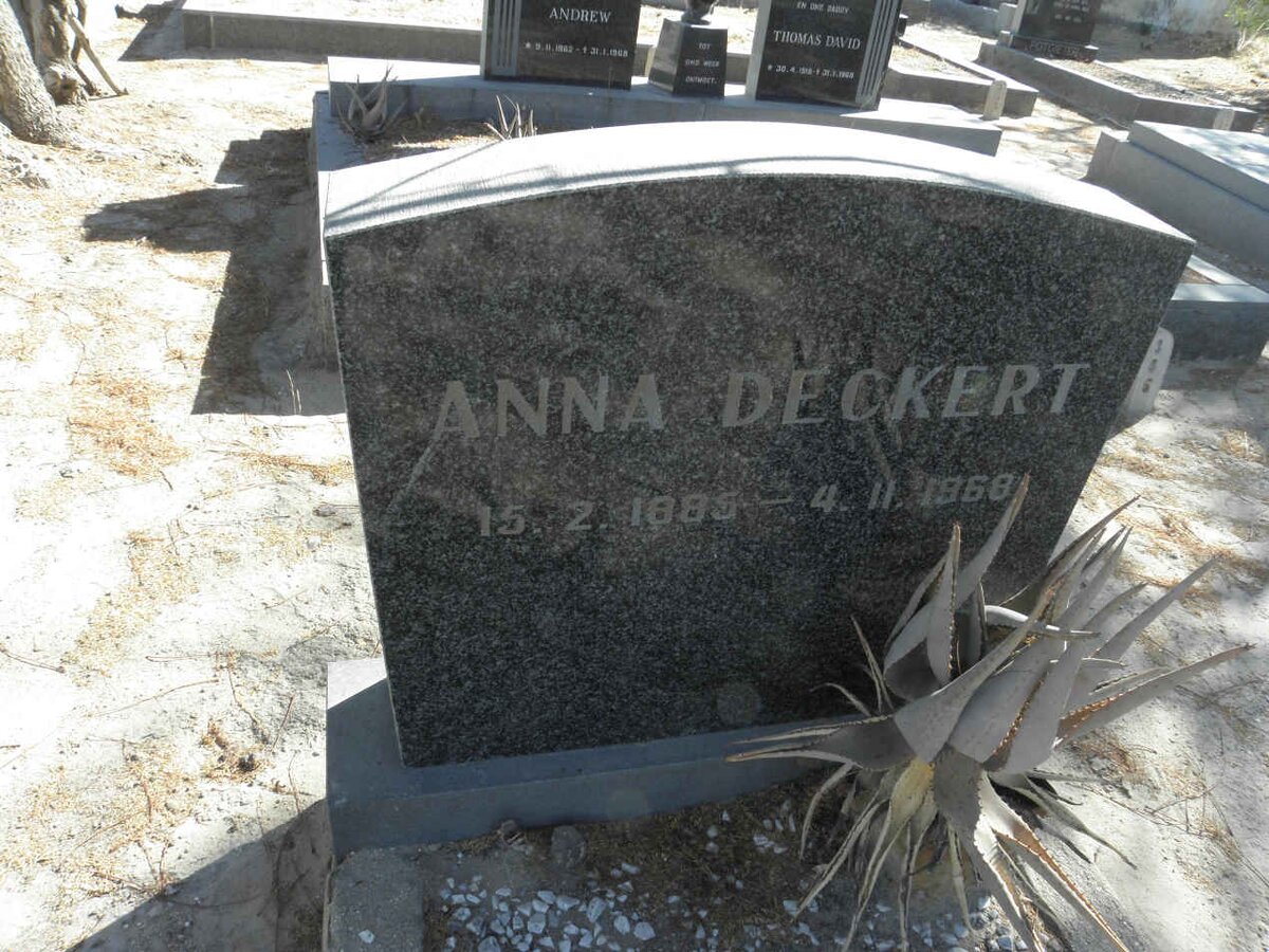 DECKERT Anna 1885-1968