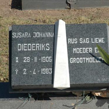 DIEDERIKS Susara Johanna 1905-1983