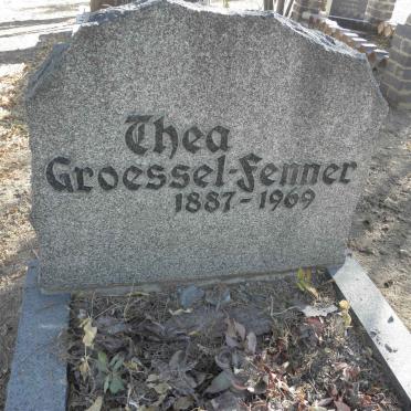 FENNER Thea, GROESSEL 1887-1969