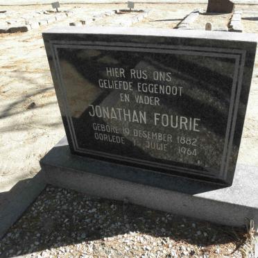 FOURIE Jonathan 1882-1964