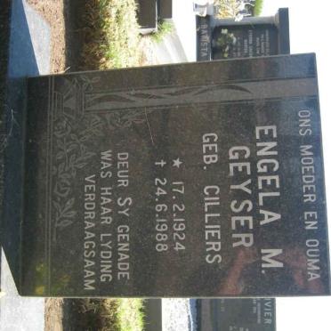 GEYSER Engela M. nee CILLIERS 1924-1988