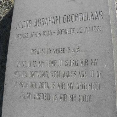 GROBBELAAR Jacob Abraham 1936-1982