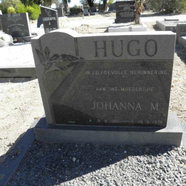 HUGO Johanna M. 1911-1974