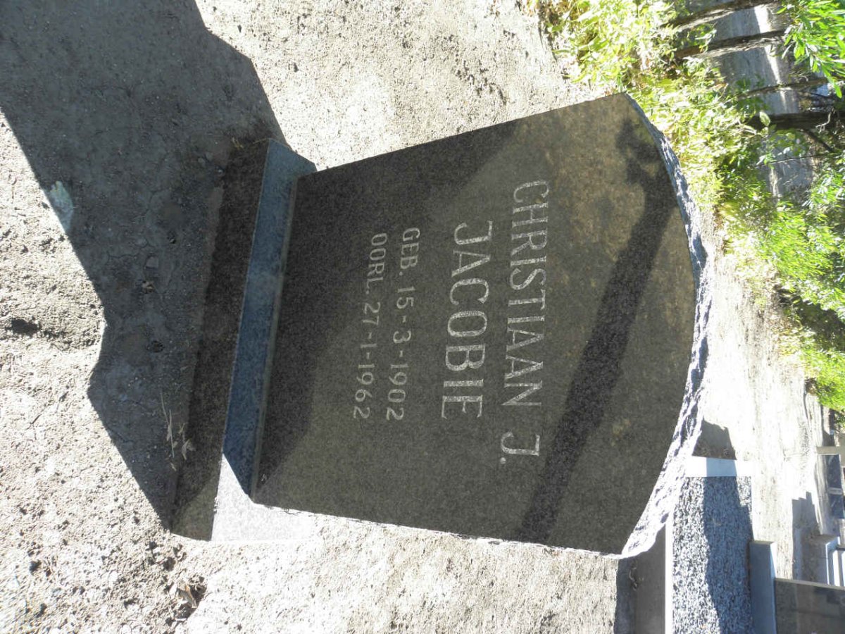JACOBIE Christiaan J. 1902-1962