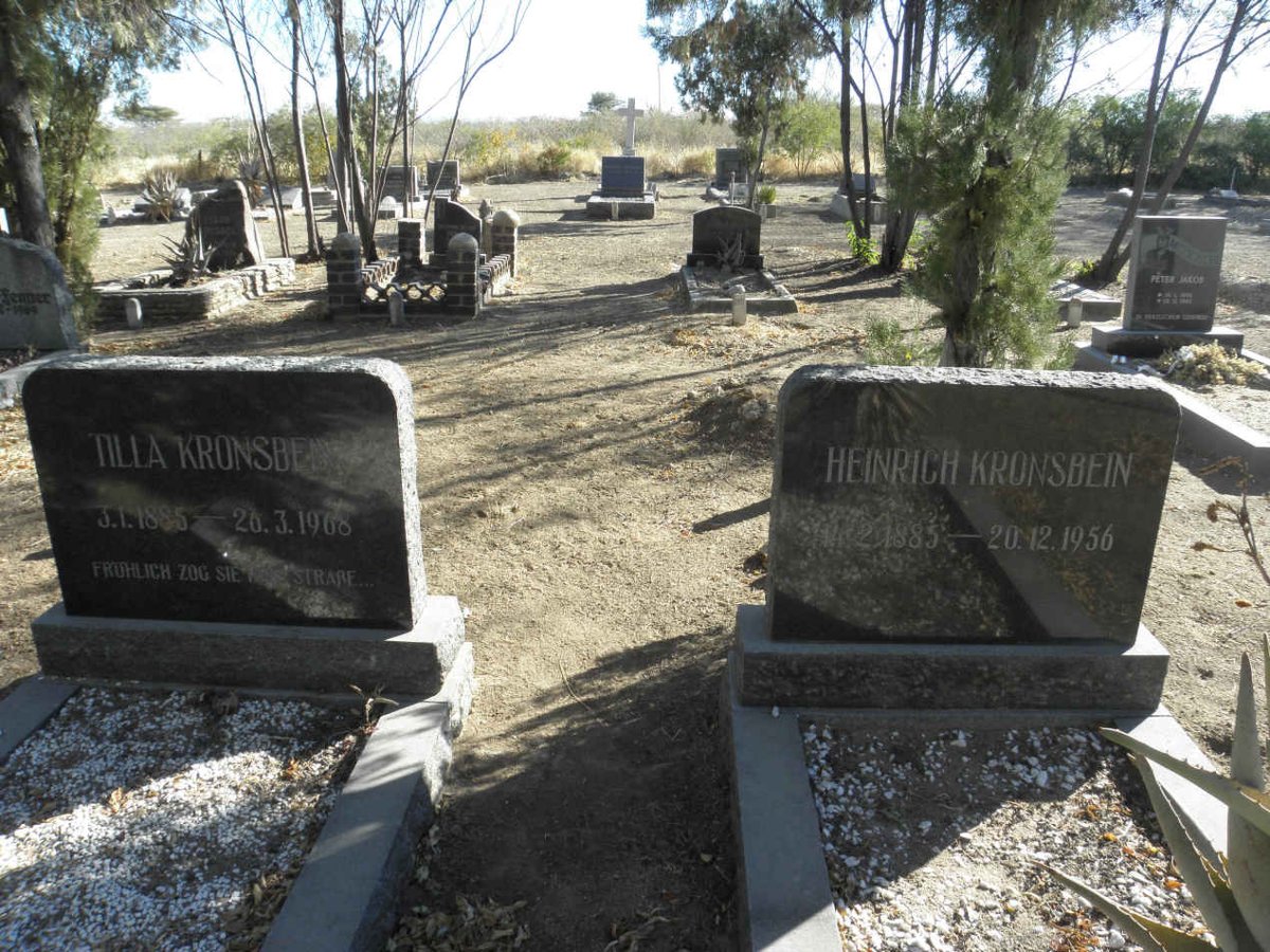 KRONSBEIN Heinrich 1885-1956 &amp; Tilla 1885-1968