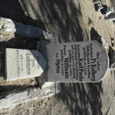 KOLBERG Fr. -1904 :: PIEPKO Karl -1904 :: WILLMAN -1904 :: LOHMANN 1882-1905