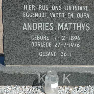 KOK Andries Matthys 1896-1976