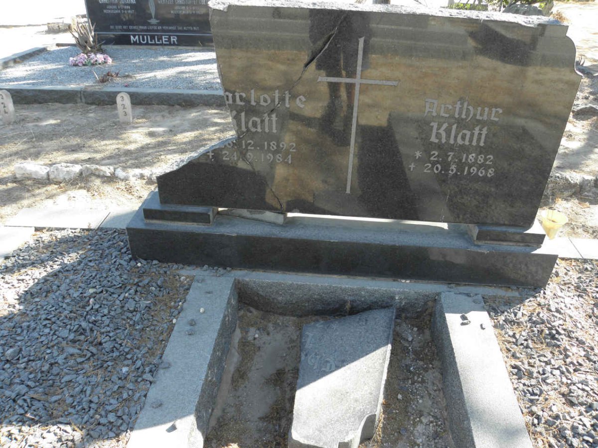 KLATT Arthur 1882-1968 &amp; Charlotte 1892-1984