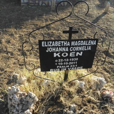 KOEN Elizabetha Magdalena Johanna Cornelia 1930-2011