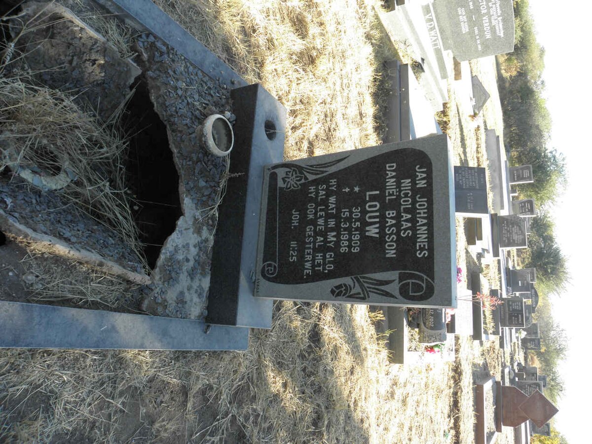 LOUW Jan Johannes Nicolaas Daniel Basson 1909-1986