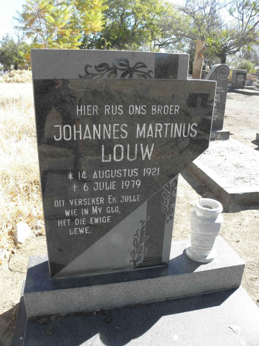 LOUW Johannes Martinus 1921-1979