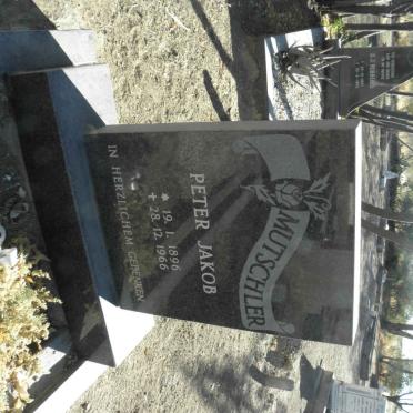 MUTSCHLER Peter Jakob 1896-1966