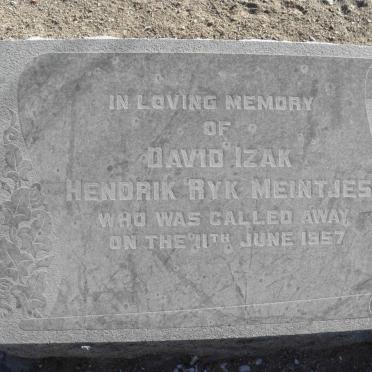 MEINTJES David Izak Hendrik Ryk -1957