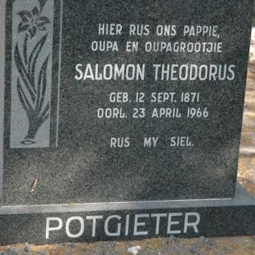 POTGIETER Salomon Theodorus 1871-1966