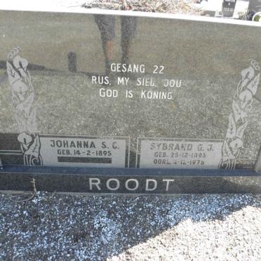 ROODT Sybrand G.J. 1893-1975 &amp; Johanna S.C. 1895-