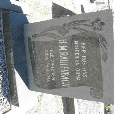 RAUTENBACH H.M. 1891-1992