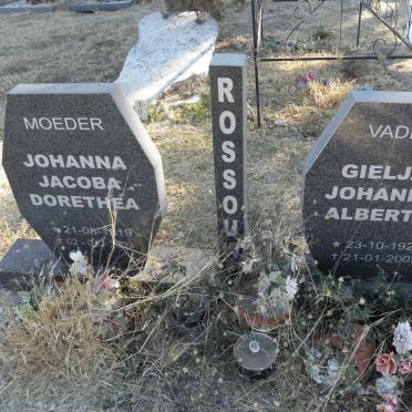 ROSSOUW Gieljam Johannes Albertus 1923-2002 &amp; Johanna Jacoba Dorethea 1919-2003